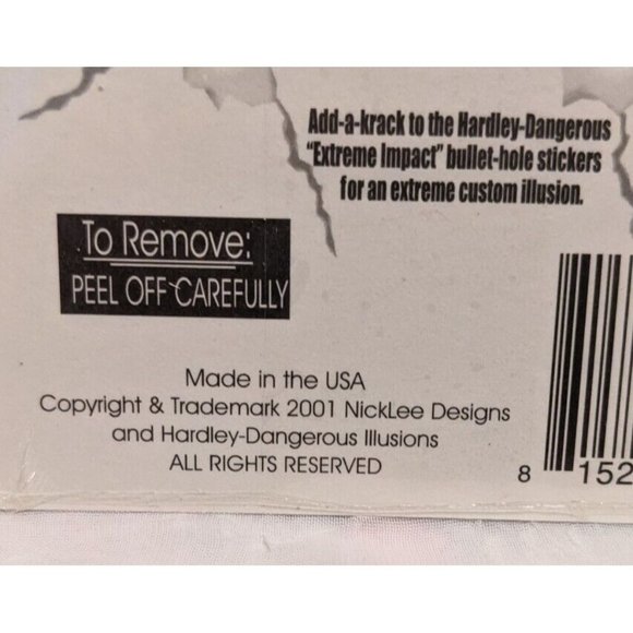 NWT Stickers Car Decals Krack Ups Scratches Hardly Dangerous Cracks  TY2K 2001 - Picture 5 of 10